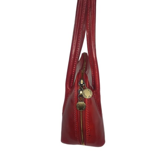 Genuine Charlie Leather "Caterina" Small Red Leather Handbag-NWT - Picture 4 of 14